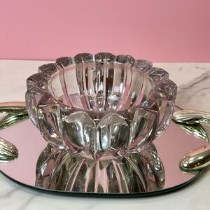 Pierre Gire Art Deco Purple Art Glass Bowl Signed D'Avesn Made in France 30s/40s